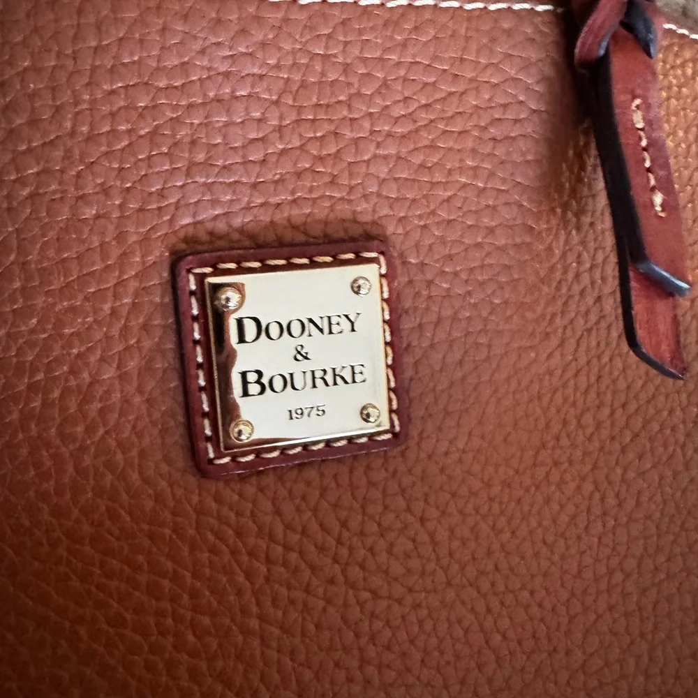 Dooney & Bourke Caramel Pebble Grain Zip Pod Backpack - Picture 2 of 9